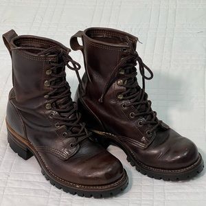 Frye logger boots